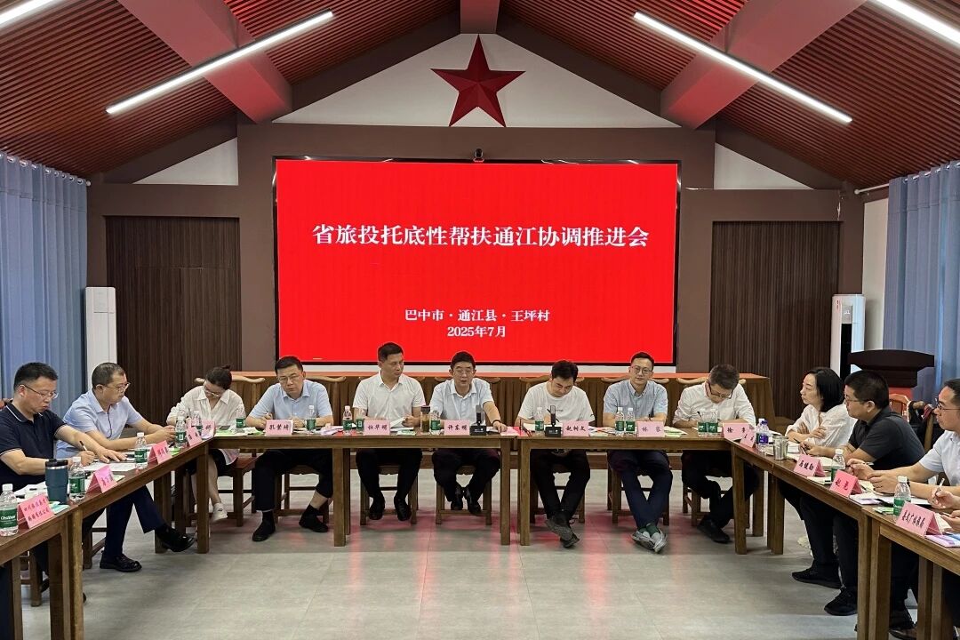 省尊龙集团官网集团组织召开年中托底性助扶通江工作协调推动会